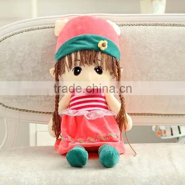 2016 China supplier new plush colorful girls toy