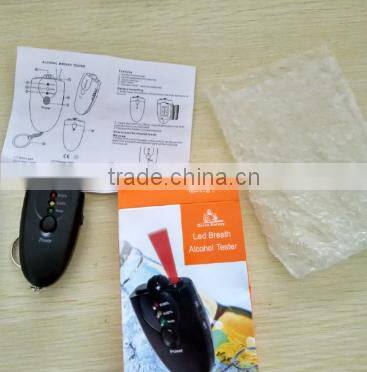 Alcohol Breathalyzer Tester With Flashlight Keychain Wine Breathalizer Alcohol Tester