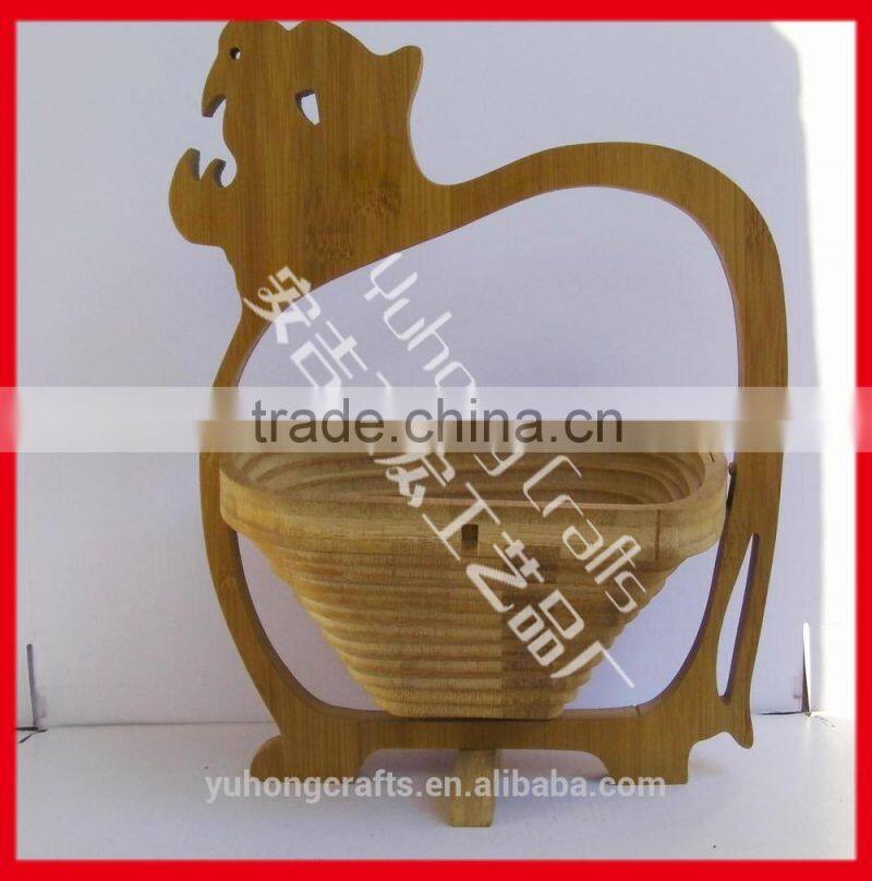 100% handmade bamboo storage basket