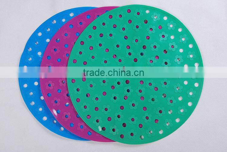 Round Kitchen PVC Sink Mat,Anti-Slip Sink Mat