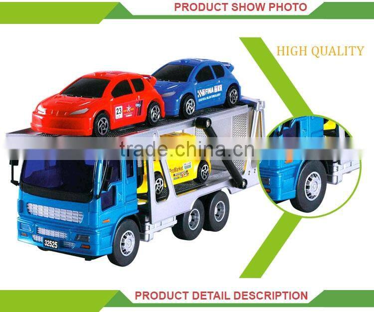 wholesale toy cars plastic friction trailer truck toy transport truck