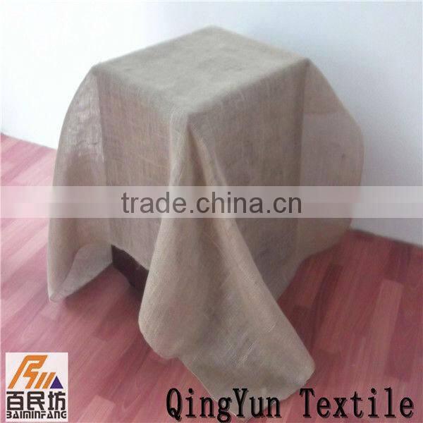 burlap table cover