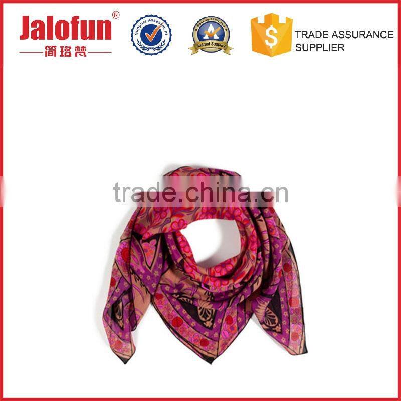 factory price quality logo print silk scarf custom football fan scarf