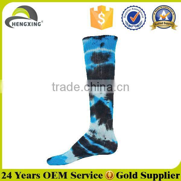 Tie dye socks custom random dyeing socks, Pad-roll dyed socks