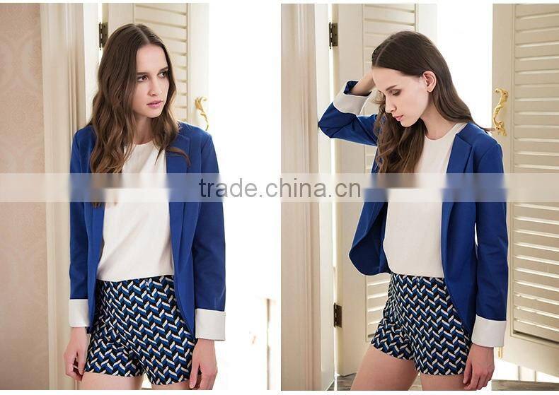 Jewelry Blue Leisure And Business Women's Suit