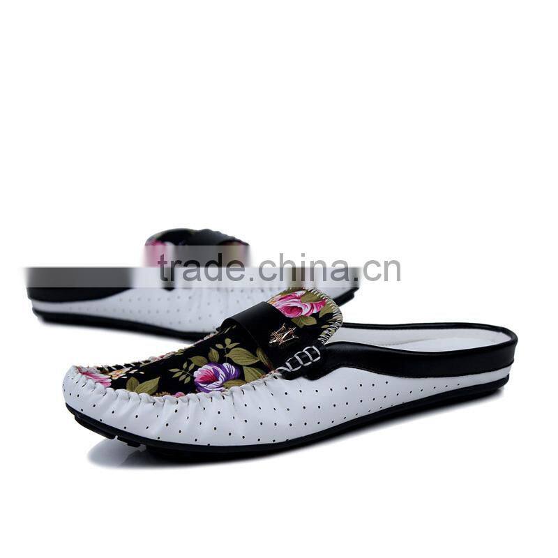 brand fashion leather peas shoes casual loafers for men, adults casual shoes slippers have sample for male made in jinjiang