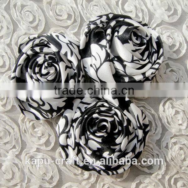 Cute handmade ladybug satin artificial flower