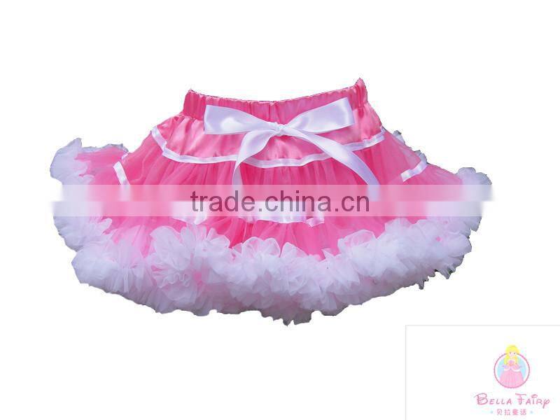 New Baby Girl Tutu Skirt Chiffon Lace Princess Latin Dance Party Pettiskirt Ruffles Kids Bow Floral Silk Ballet Saias Skirts
