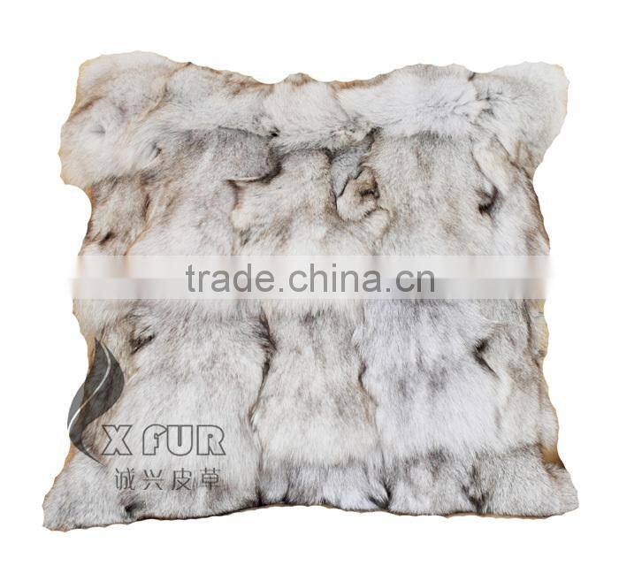 CX-D-45B Real Fur Decorative Cushion Cover Genuine Fox Fur Cushions