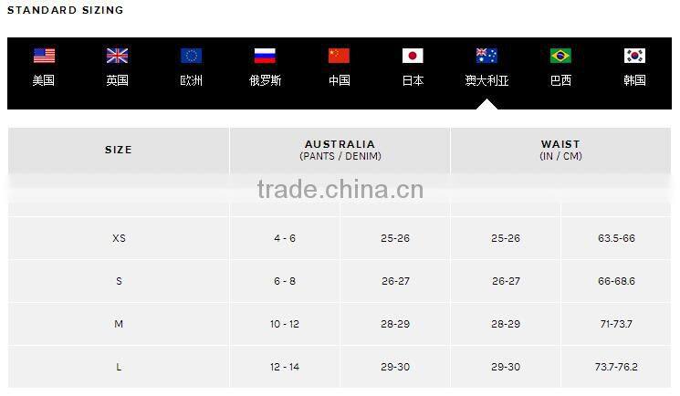 New fashion women pants speacil cutting pants OEM wholesale clothing