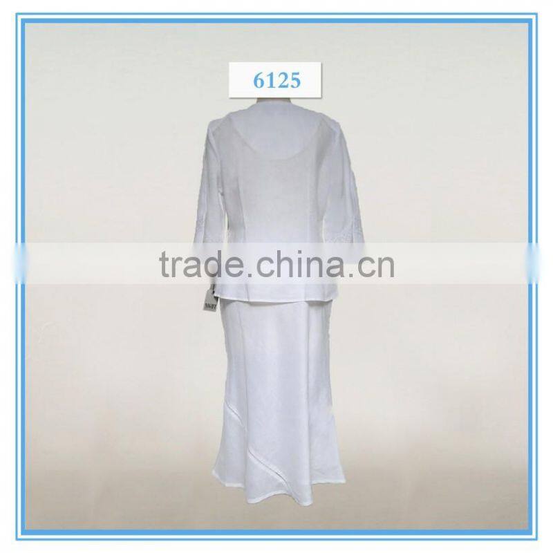 ladies fashinable 2 pcs skirt embroidery church suit