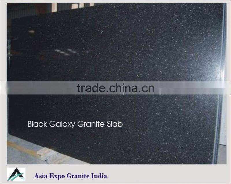 Natural Granite Black Galaxy with surface polished