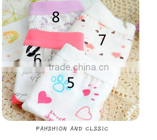 1pc 5 size cheap cotton mid waist breathable and comfortable girl underwear,lady underwear