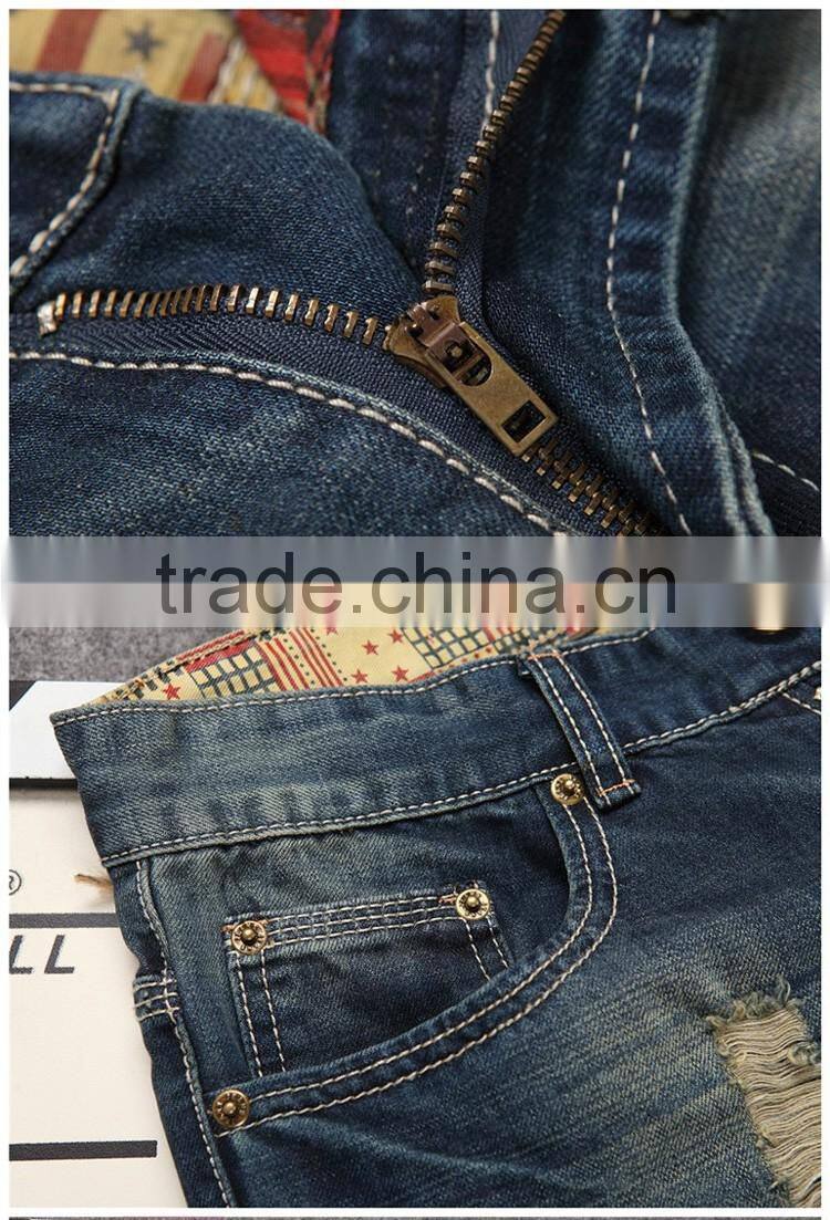 Men Ripped Jeans Wholesale Jeans Pants Top Design Trousers