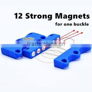 Fastest Magnetic Closing Strong Will Yeezy Sneaker Lace Buckles Never Tie Shoelace Closures - Manufacturer Production - black