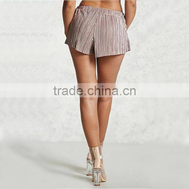 Hot 18 girls japanese girl sexy shorts satin accordion pleated board shorts
