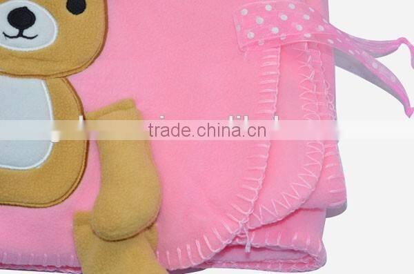 China supplier 3D bear baby blanket