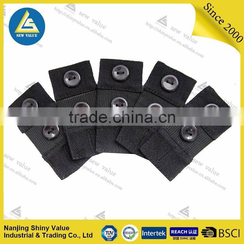 Adult type easy using quick fit waist extenders with high extension elastic to save your pants