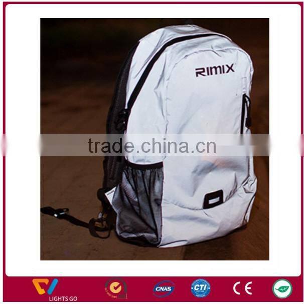 Waterproof high light Basketball Backpack Bag Cycling Reflective Backpack With Helmet Bag