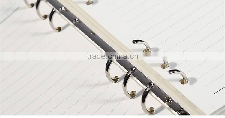 Wholesale customized A5 PU leather notebook office school notebook