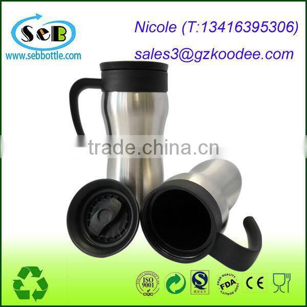 Insulated Plastic Coffee Mugs with Handles,Best Stainless Steel Travel Mug,Thermal Coffee Cup