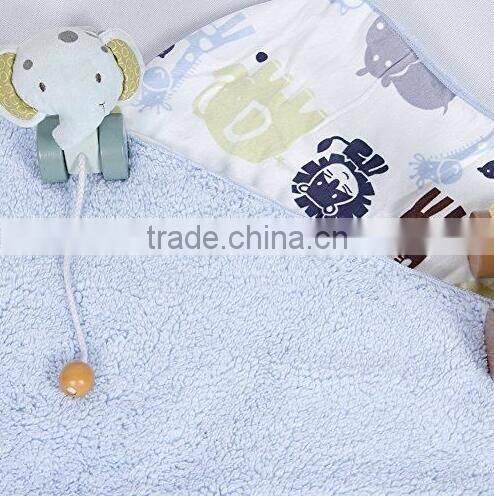 Fleece Baby blanket with Animal Cartoon head