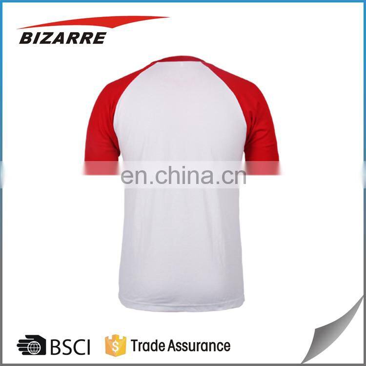 Simple raglan sleeve sport shirts sublimation printing