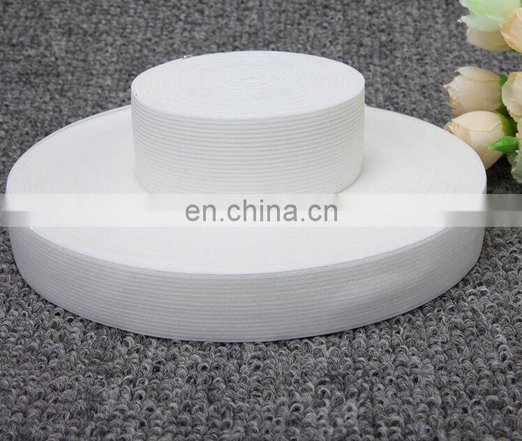 factory supply white and black color knit elastic band
