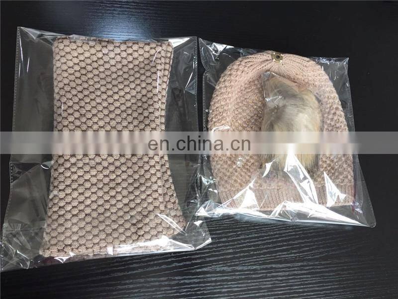 New Design Wool Unisex Plain Knit Hats High Quality Wool Scarf Hat and Scarf Knitting Machine