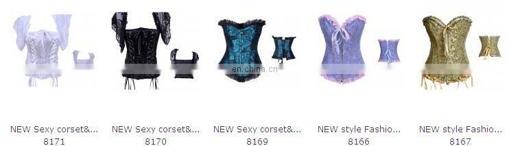 Hot selling black sling corset for men