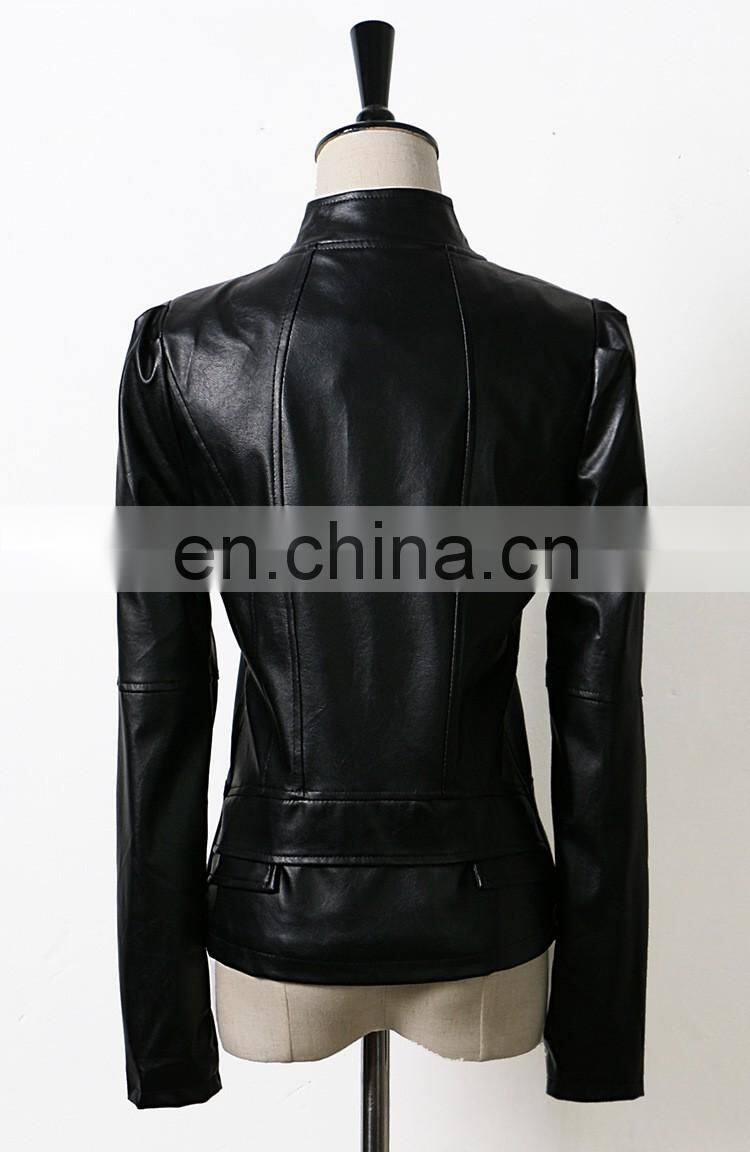 Alluring leather zipper bulk wholesale jacket