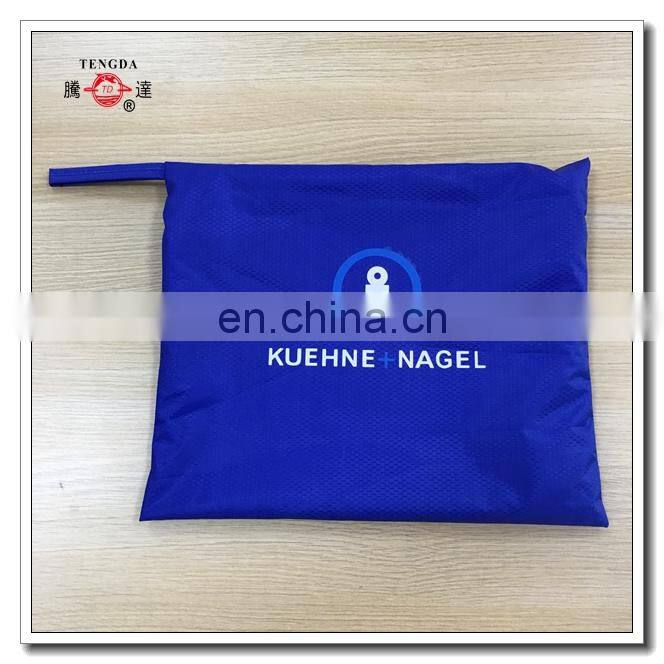 extra large ripstop polyester and PVC long raincoat in blue