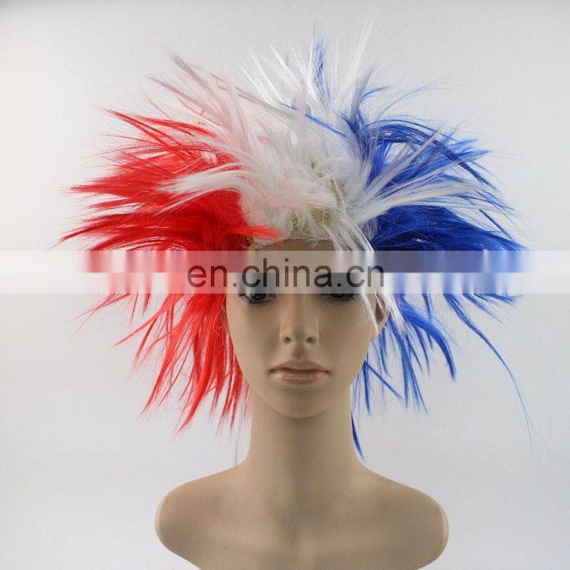 2016 women crazy fans national flag wig
