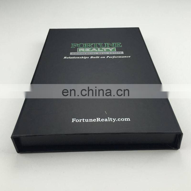 2016 shenzheng hot sale high quality black color and cmyk logo printing packing box