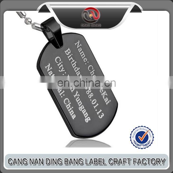 Custom Metal Logo Silver Various Designs Blank Pendant Pet Tags