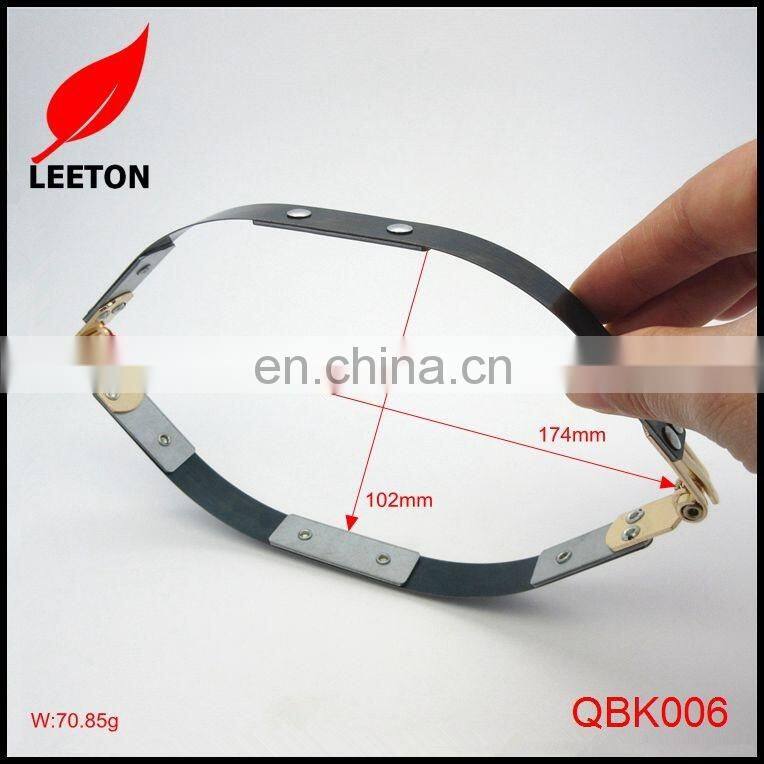 Metal gold internal flex bag frame