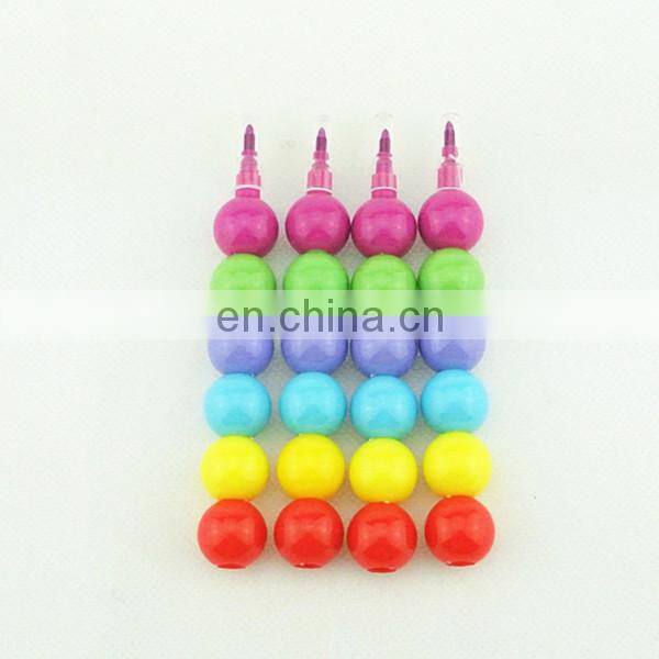 stacking crayon 5 colors butterfly shaped stacker crayon