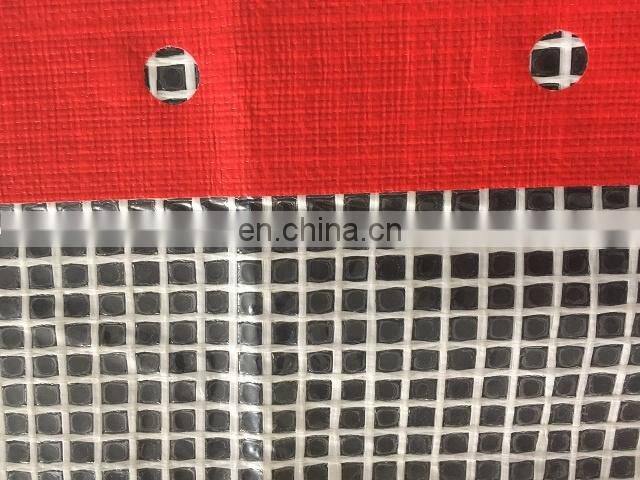 Clear Pe Leno Tarpaulin Scaffold Sheeting Tarps 180gsm plastic mesh tarps