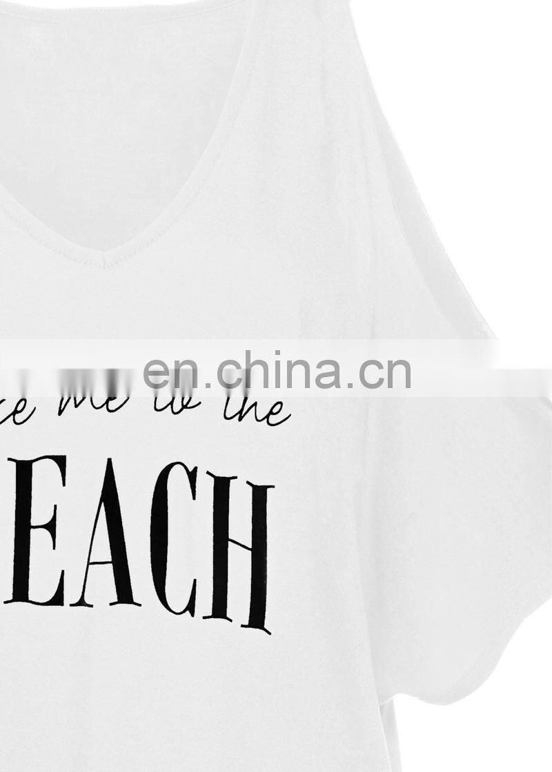 2019 Dress Womens Tassel Letters Print Baggy Swimwear Bikini Cover-UPS Beach Dress vestidos de fiesta #25 Dropshipping