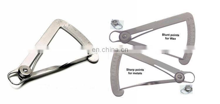 Dental Caliper Crown for Metal and Wax Dental Lab Instrument / Dental Stainless Steel Caliper / Dental Gauge