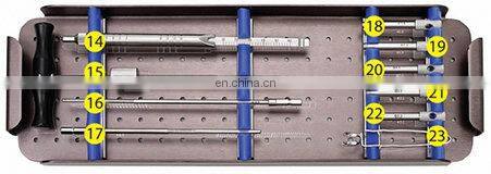 China Manufacture Bone Surgery Instruments Small Fragment Locking Plates Instruments Set Orthopedic Surgical Implants
