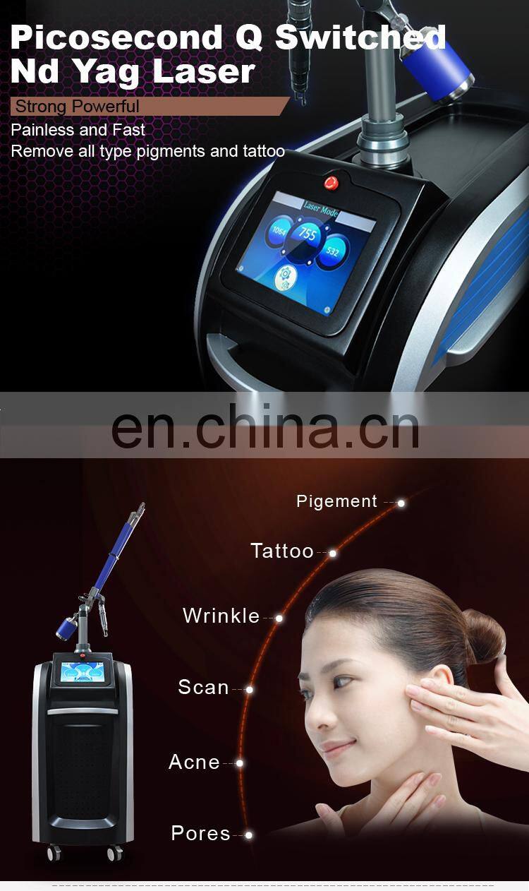 Amazing!!!Safe and Effective eliminates spots tattoo removal picosecond laser machine for sale