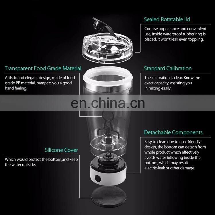 Hot sales!metal custom protein electric shaker cup shaker bottles bpa free