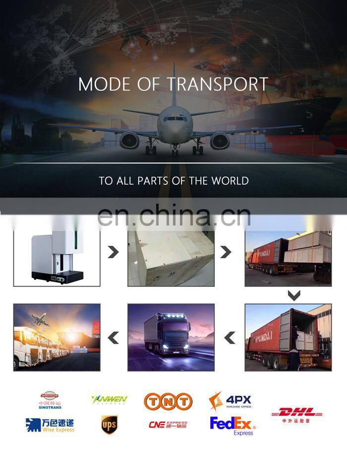 New product small enclosed 50w gold and silver fiber laser marking machine