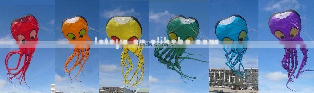 outdoor giant colorful advertising flying inflatable fish kite for sale and event
