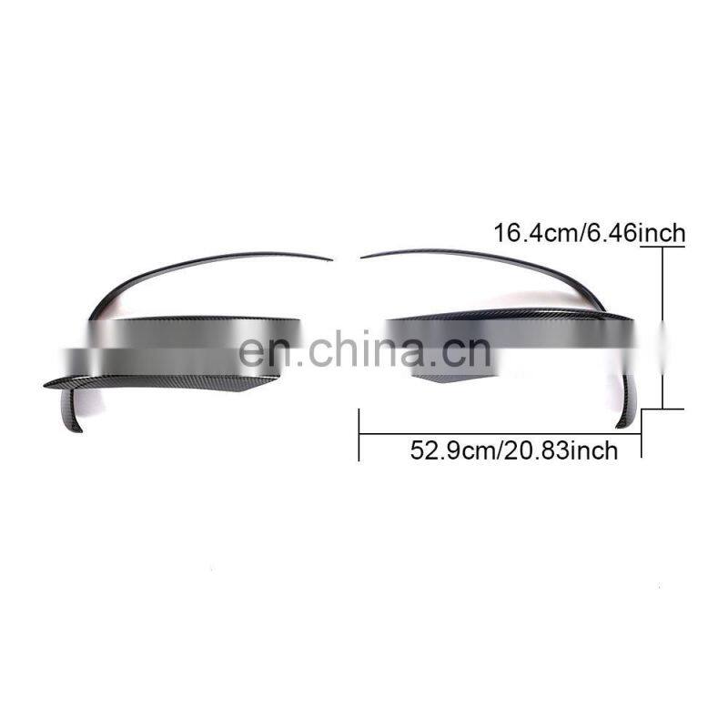 Modify Luxury W205 C Class Dry Carbon Fiber Car Front Canards for Mercedes Benz C205 A205 C200 C300 2D 4D 2019-2020