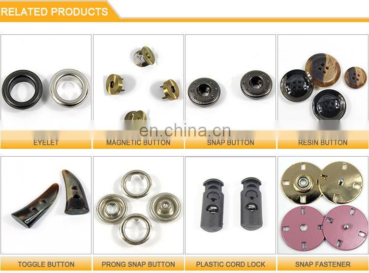 Metal Ring Prong Safe Snap Buttons For Clothing