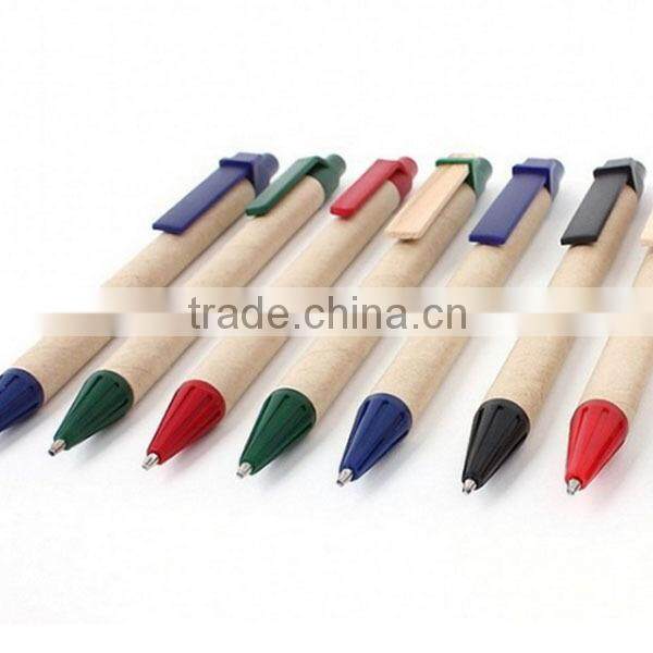 Bio resource Chinese Recycled Kraft Paper Pen, Promotional Paper Pen