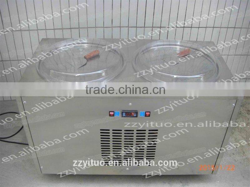 Easy clean and maintain ice pan ice cream thailand