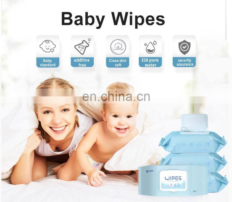 Non-Alcohol Wipes for Newborns Purified Water with Spunlace Non-Woven Fabric Cloth Warmer Tissue for Baby